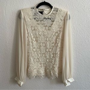 Vintage Úrsula of Switzerland Lace Blouse